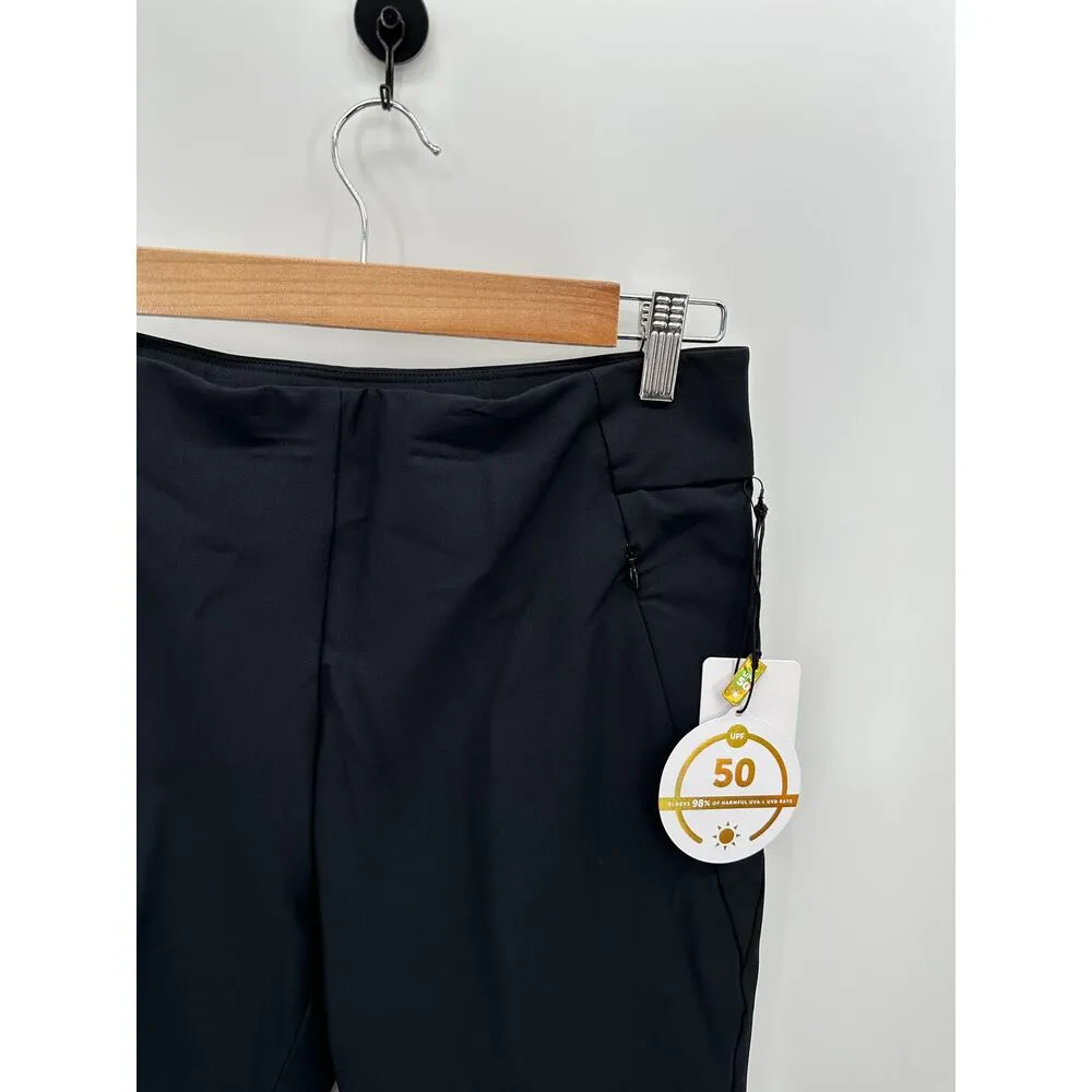 Tail Shorts Women 6 Onyx Black White Label 17" Essentials Golf Pull On Stretch - Image 4