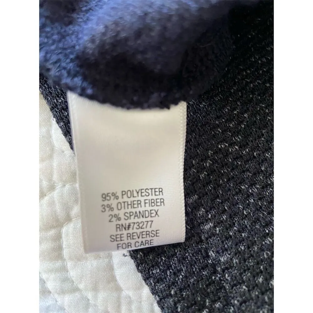 Croft & Barrow Tweed Knit Blazer Textured Blue Specks of Purplish Gray Size S - Image 4