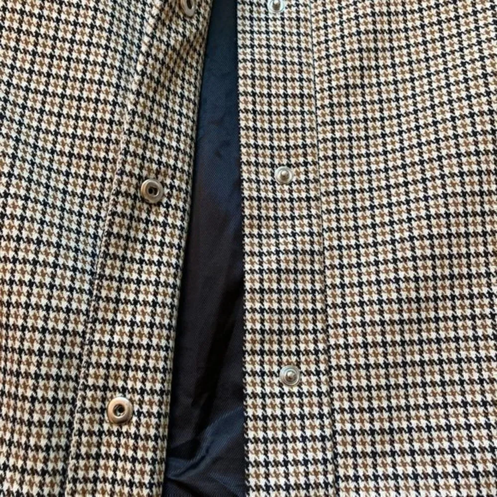 Zara Belted Houndstooth Frock Blazer Coat Size S NWOT - Image 9