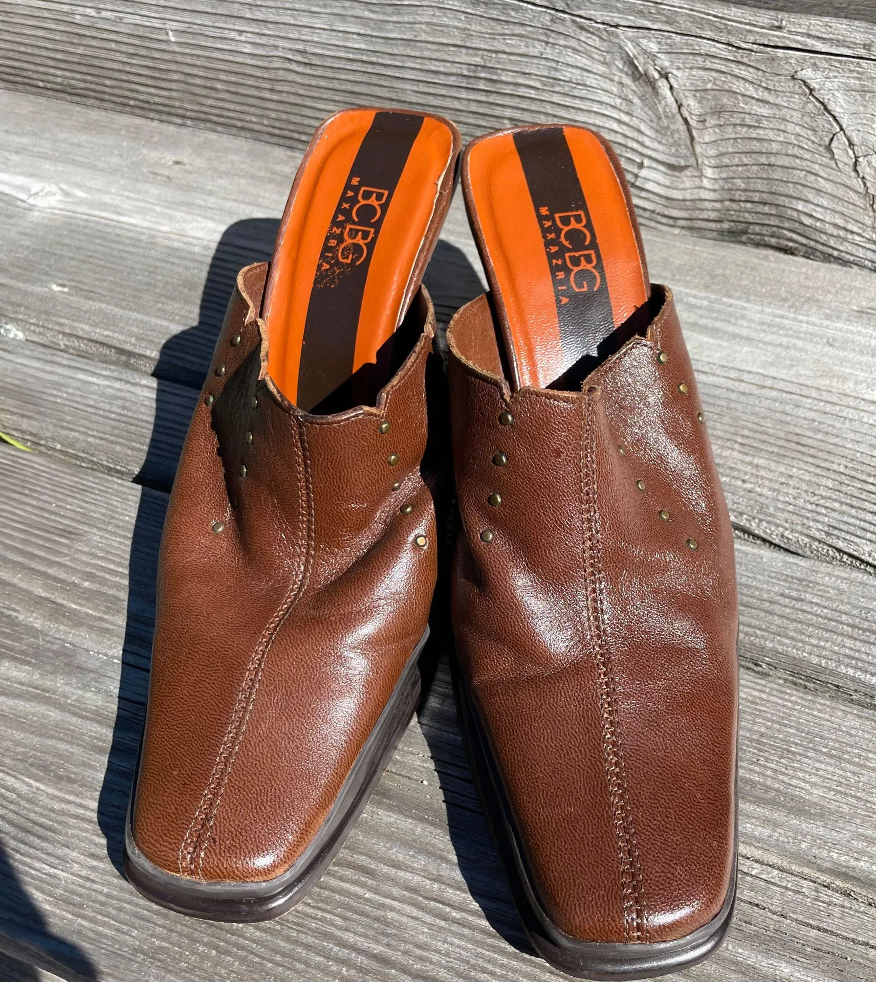 Falchi by Carlos Falchi “Lana” brown leather loafers 8.5 - Image 6