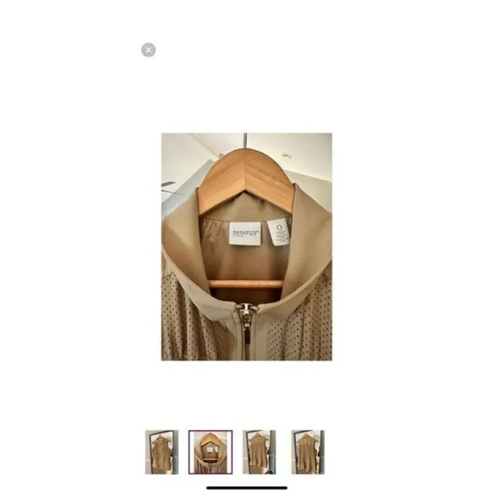 Chico's‎ Zenergy Tan Full Zip Vest Size Small - Image 2