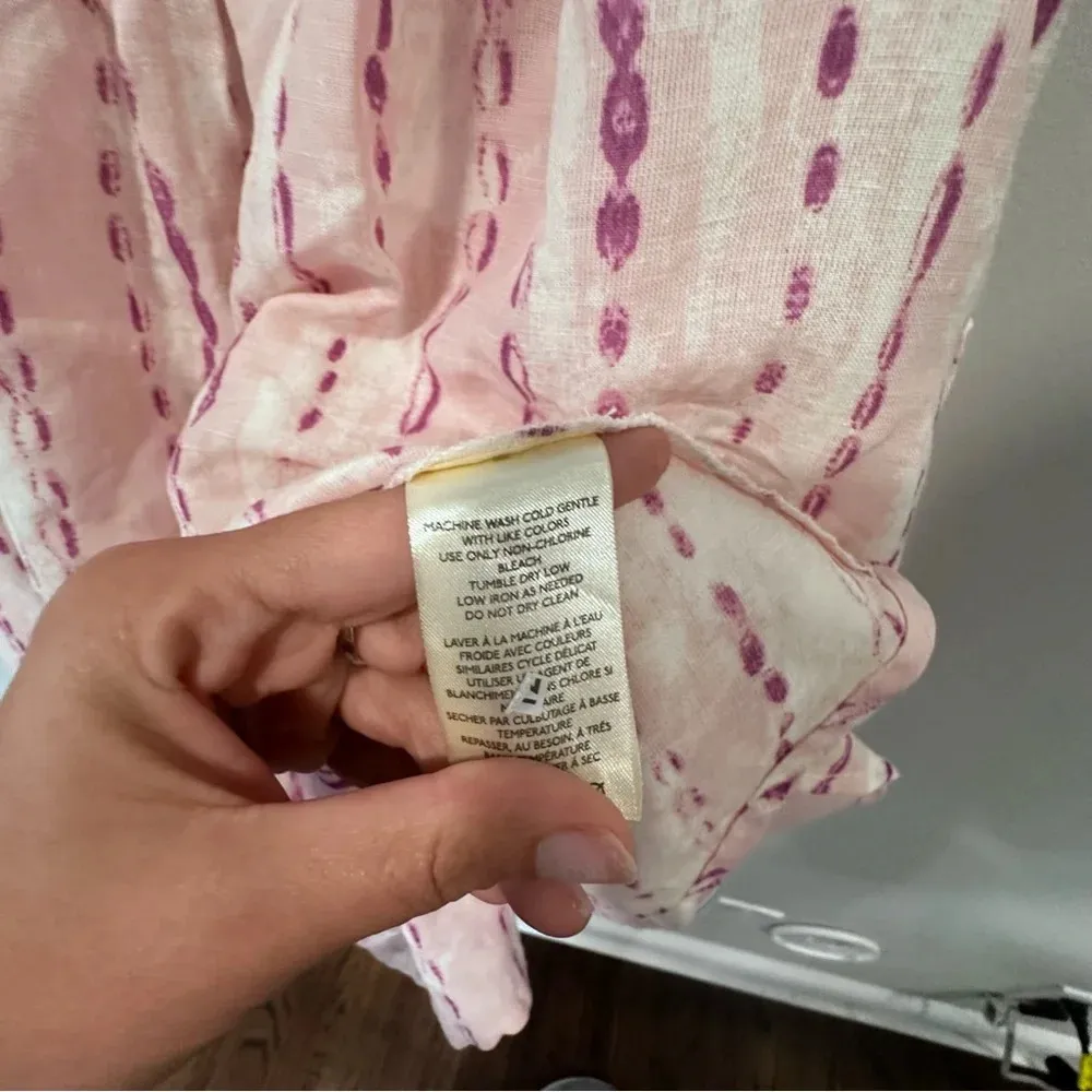 Free People romper Size Small  one-piece linen viscose onesie jumpsuit NWOT 1433 - Image 9