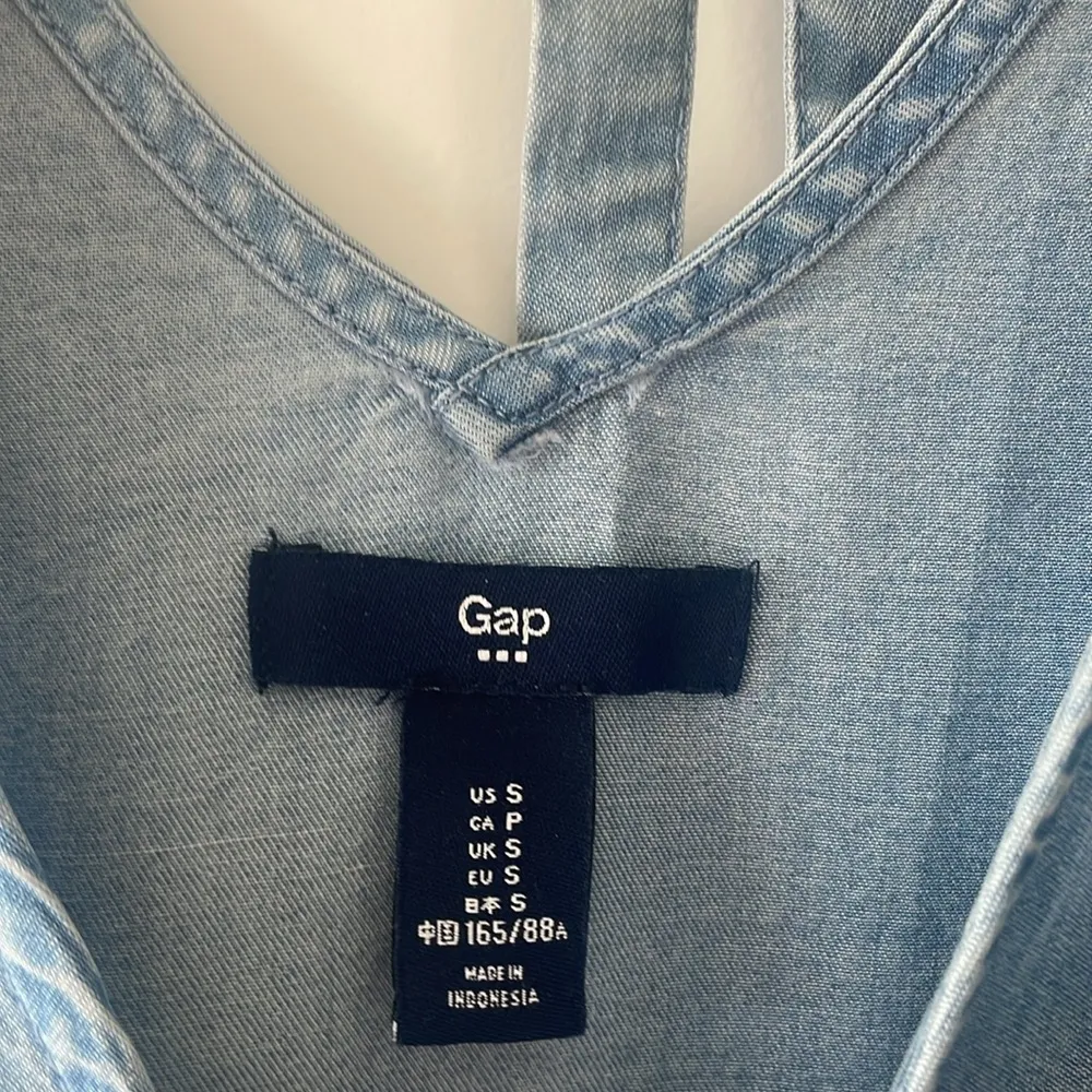 GAP Size Small Denim Chambray Open-Back Dress - Image 3