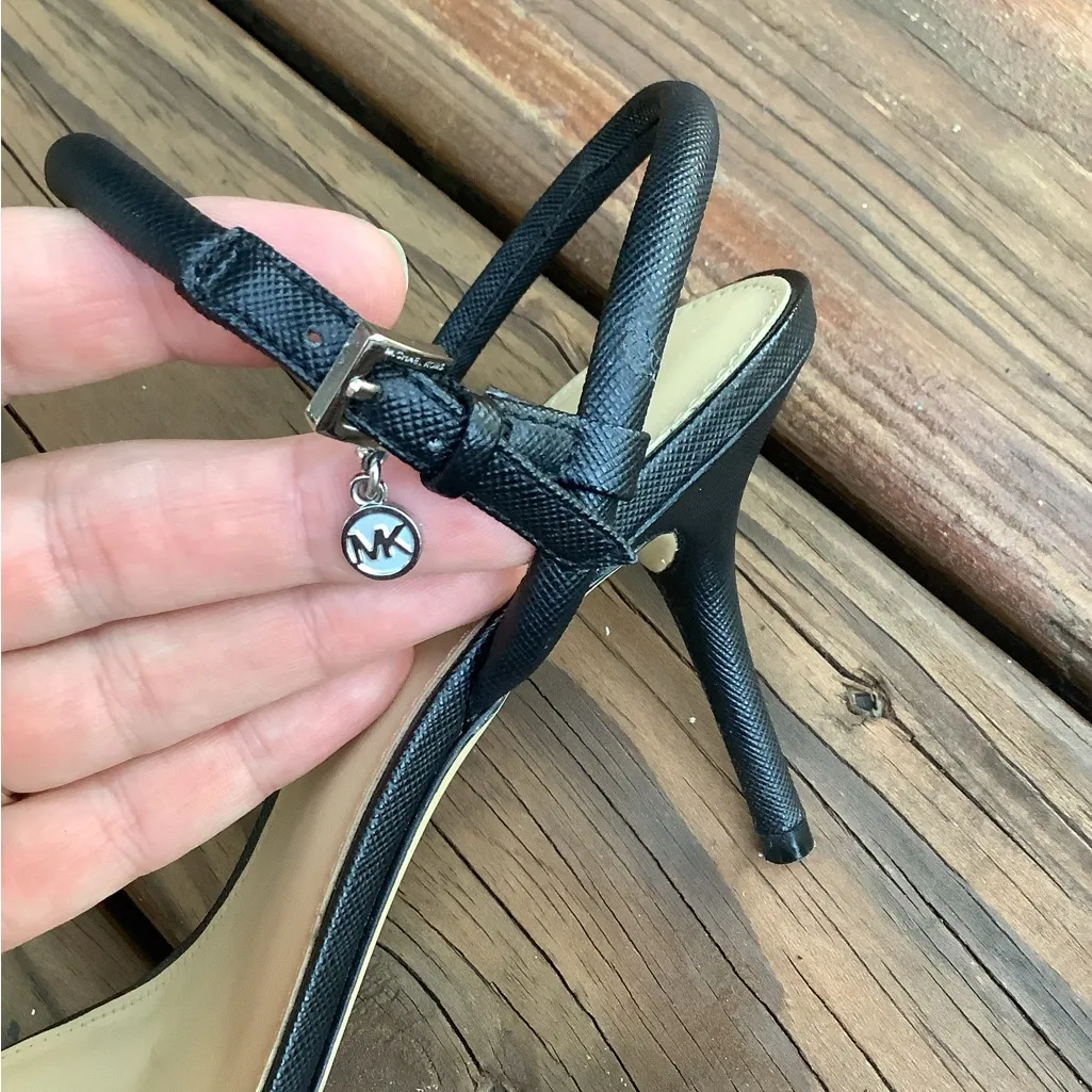 MK sandals on modern stiletto heels 🖤🤍 - Image 4
