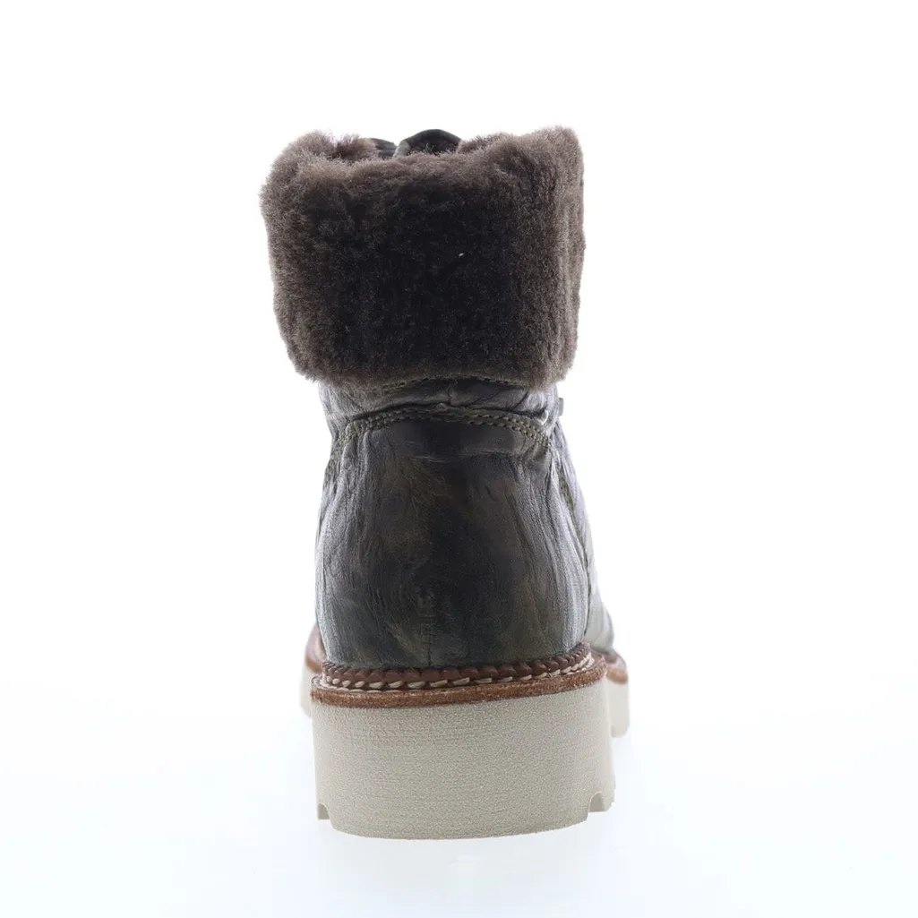 NWT BIONICA DANI WATERPROOF LEATHER GENUINE SHEARLING HIKING BOOTS OLIVE CAMO Green Size 11 - Image 5