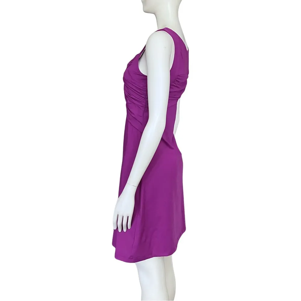 Athleta Purple Workout Tennis Bra Top Ruched Dress. XS. Athletic Athleisure Gorp - Image 4