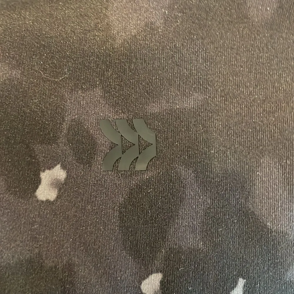 All In Motion Black High Rise Contour Power Waist Leggings Black‎ Cheetah Large - Image 4