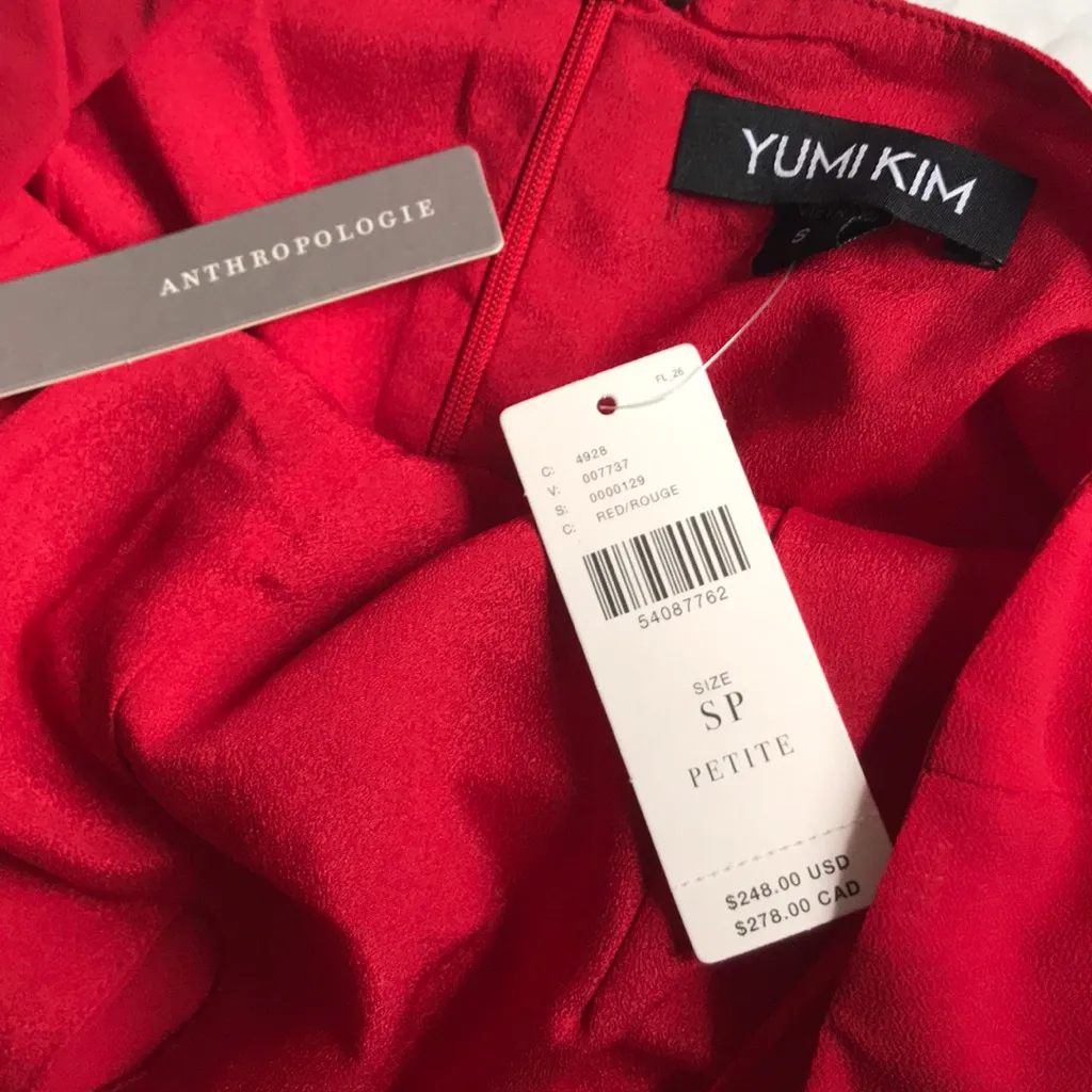 Anthropologie Yumi Kim Red Rocio Maxi Dress New With Tags Small Petite - Image 7