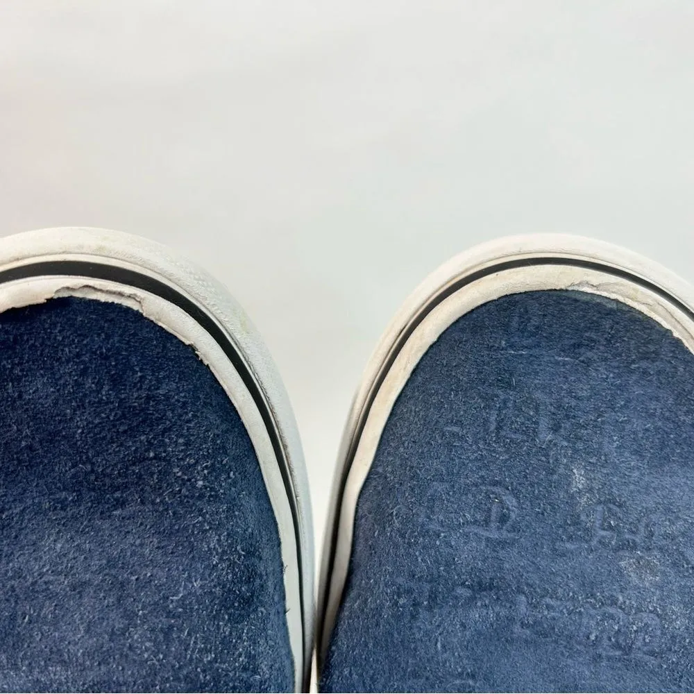 Vans Deboss OTW Classic Slip-On Shoes in  Blue Suede size 8.5 - Image 10