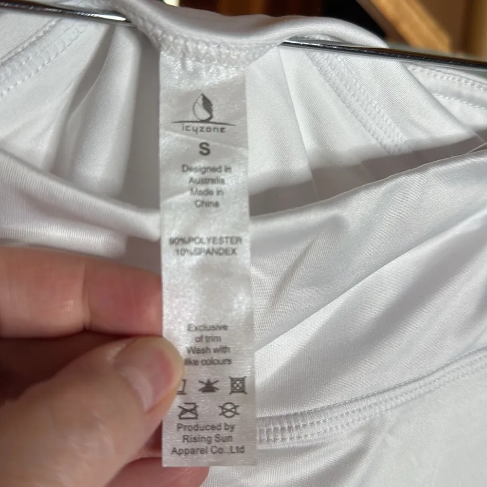 NWT icyzone Athletic Skirt Workout White Golf Tennis Skort w/ Pocket Size Small - Image 8