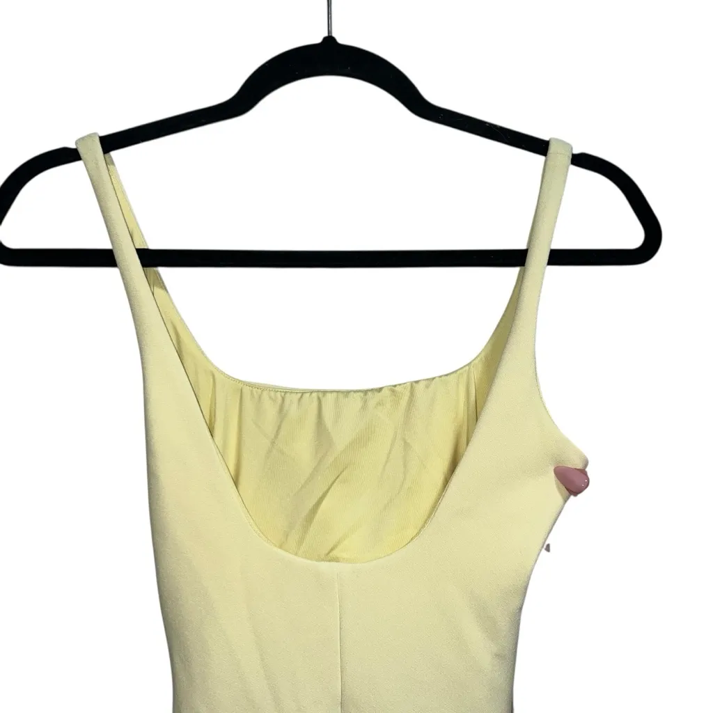 Bec + Bridge Karina Tuck Midi Dress In Butter Yellow - Image 8