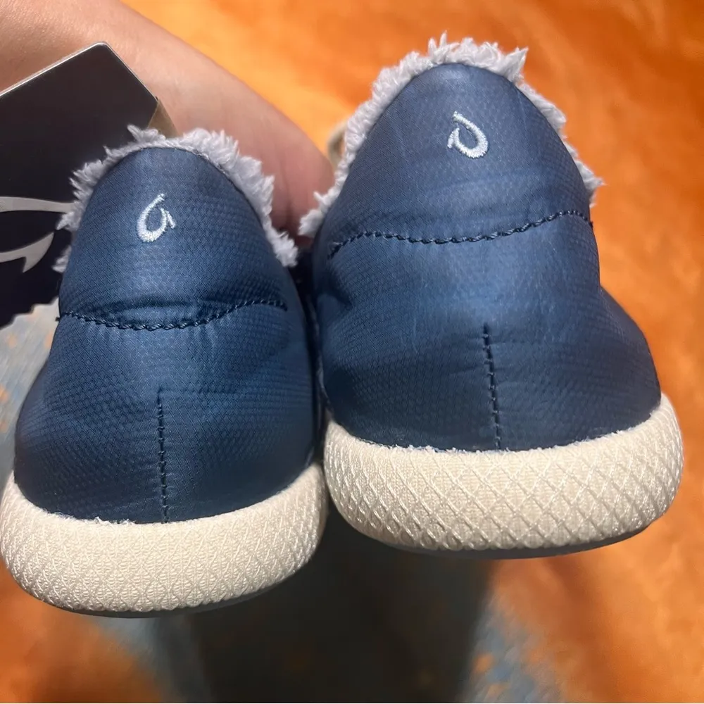 NWT OluKai Mahiki Indoor outdoor Slippers Slides Shoes size 7 Moonlit blue - Image 9