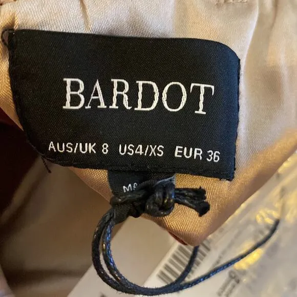 Bardot Dahlia Floral‎ Lace Purple V Neck Asymmetrical High Lo Dress Size 4 NWT - Image 10