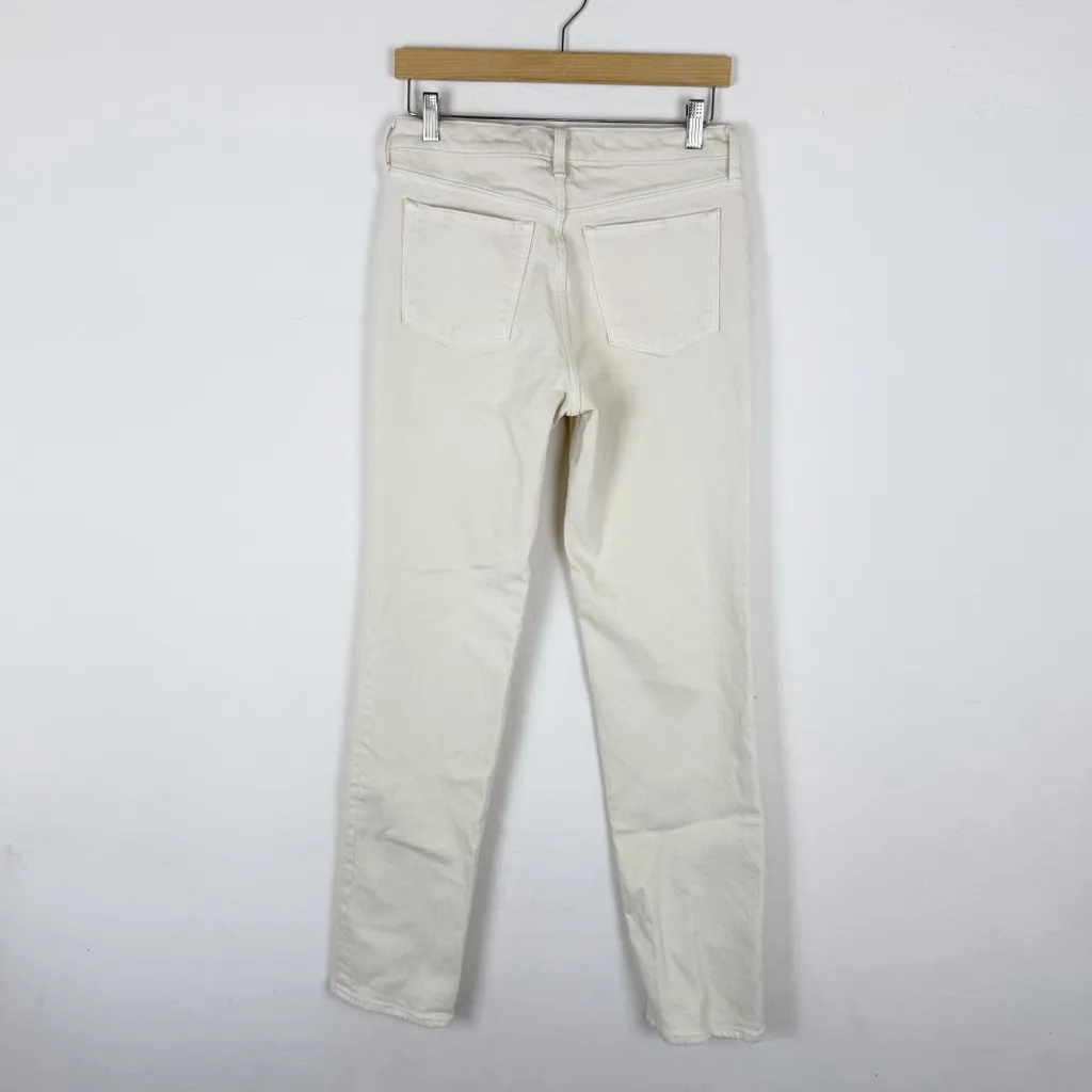 ABERCROMBIE & FITCH Mid‎ Rise 90s Straight Jean in Bone - Image 5