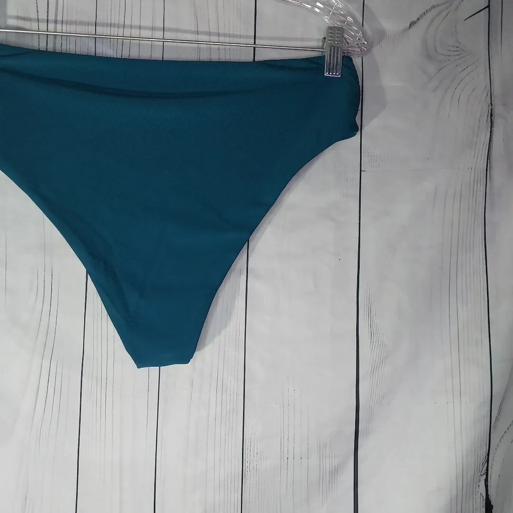 Teal Strapless Bikini SIze L Blue Size L - Image 11