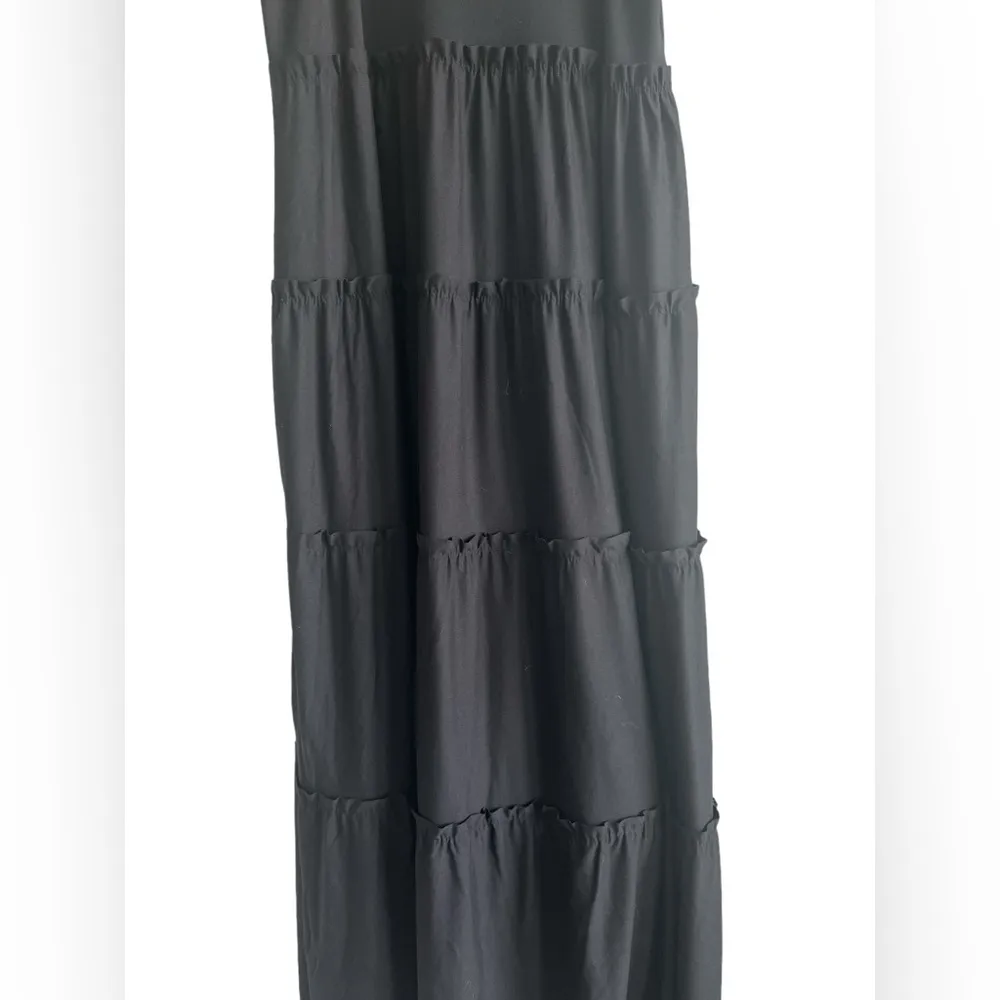 Zenana Outfitters NWOT Black Tiered Maxi Dress, Size Medium - Image 5