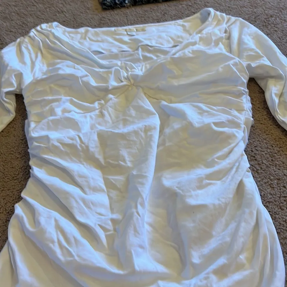 Boston proper white blouse L - Image 5