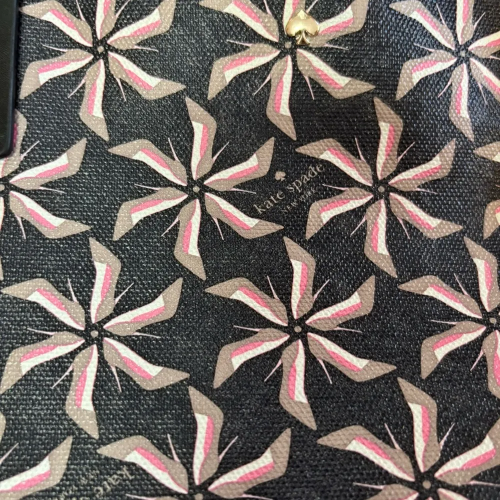 Kate Spade Broome Street Canvas Coated Coastal Quiet Luxury Preppy Tote Bag - Image 3