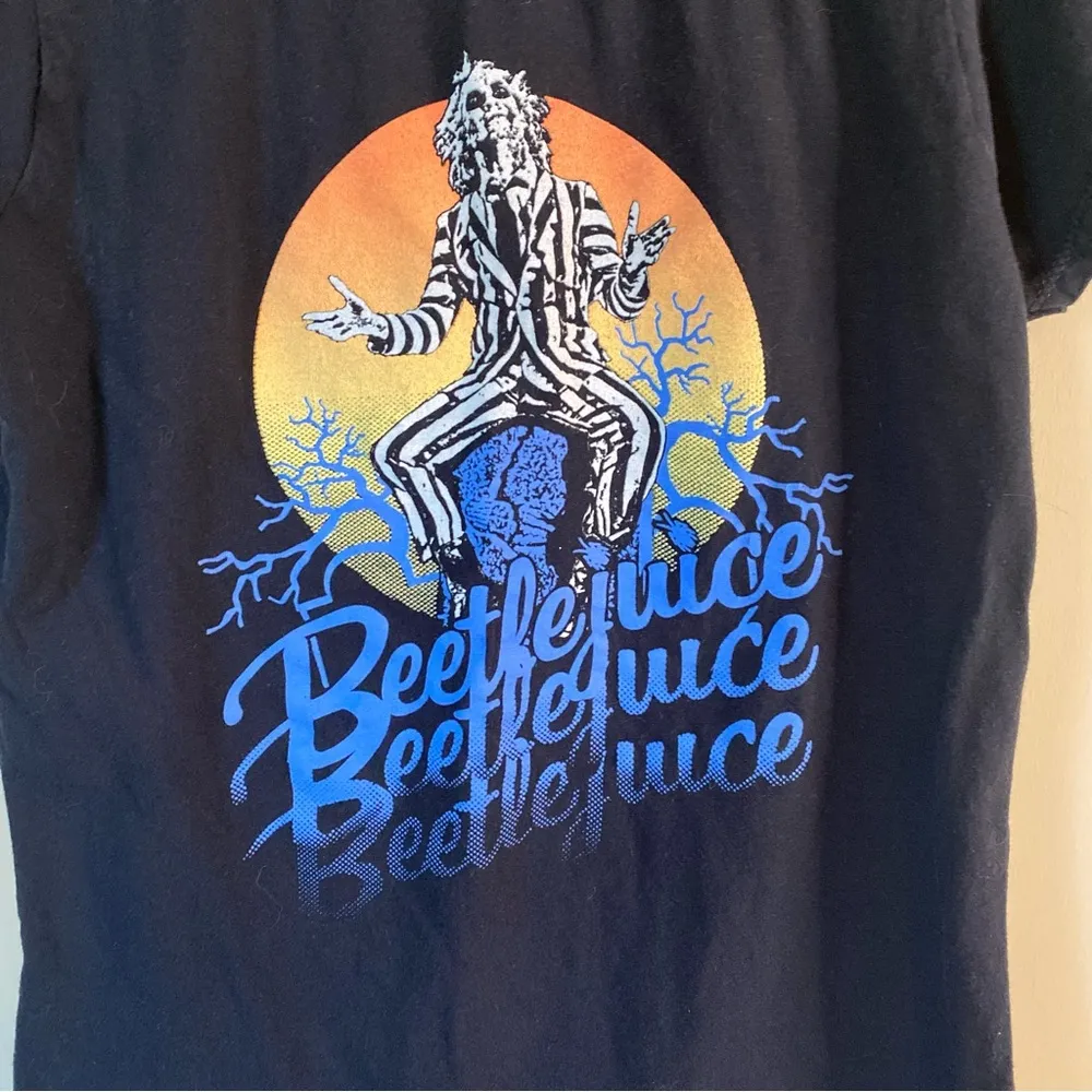 Beetlejuice Graphic Tee Black - Image 2