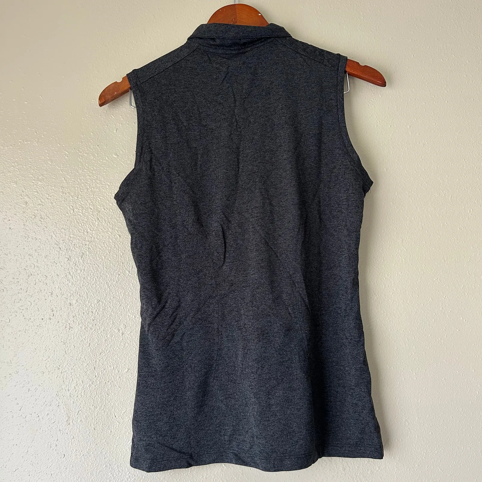 Nike Golf Heather Gray Collared Tank Size Medium - Image 5