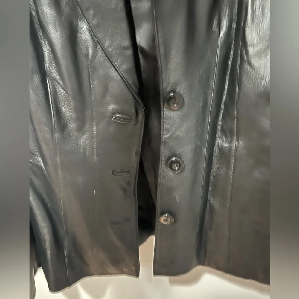 Vintage Y2K leather jacket - Image 2