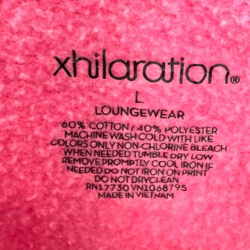 Xhilaration Pink Heart Graphic Sweatshirt Size L - Image 4