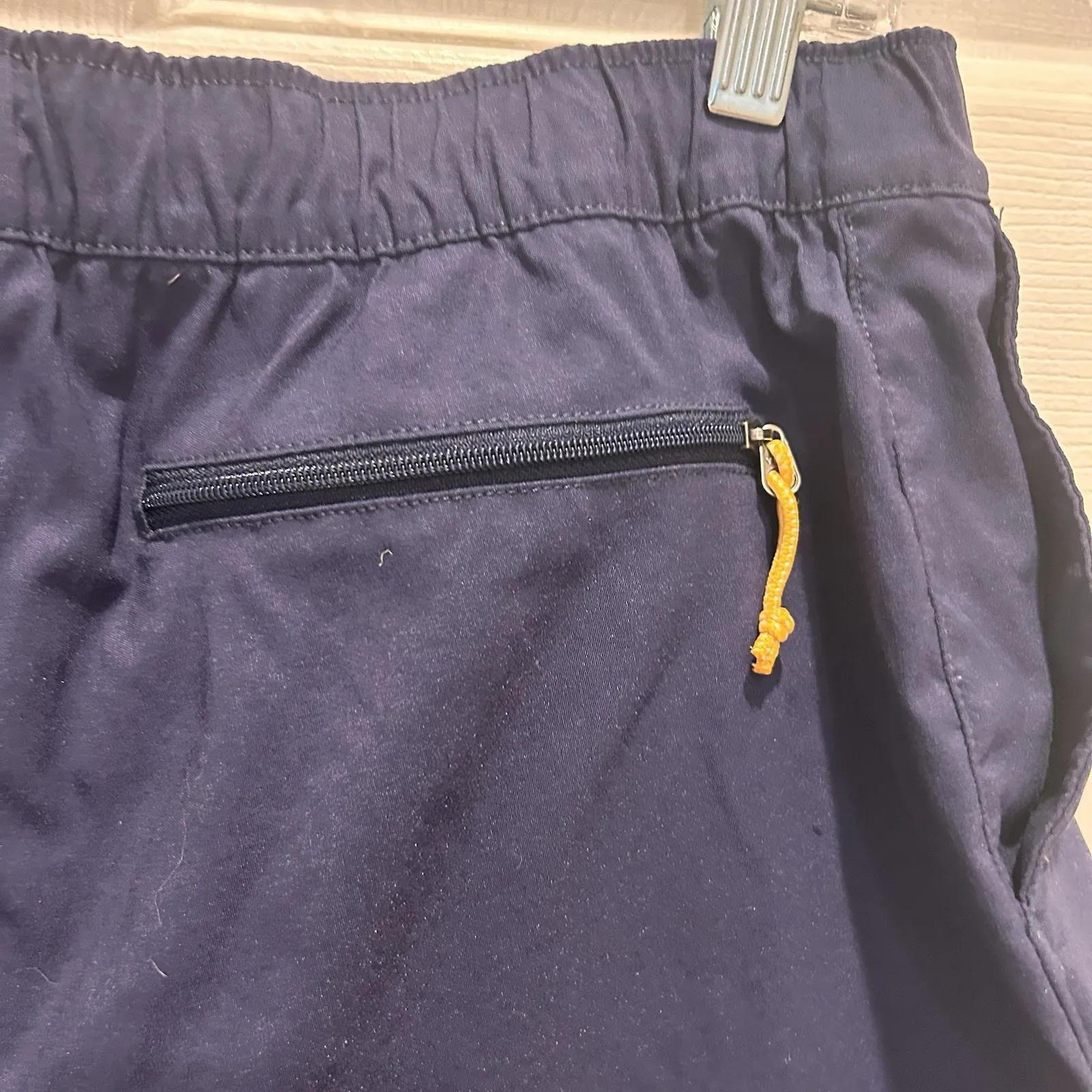 The North Face‎ Class V 4" Pull-On Shorts Women's Sz Large Navy Blue Pockets - Image 7