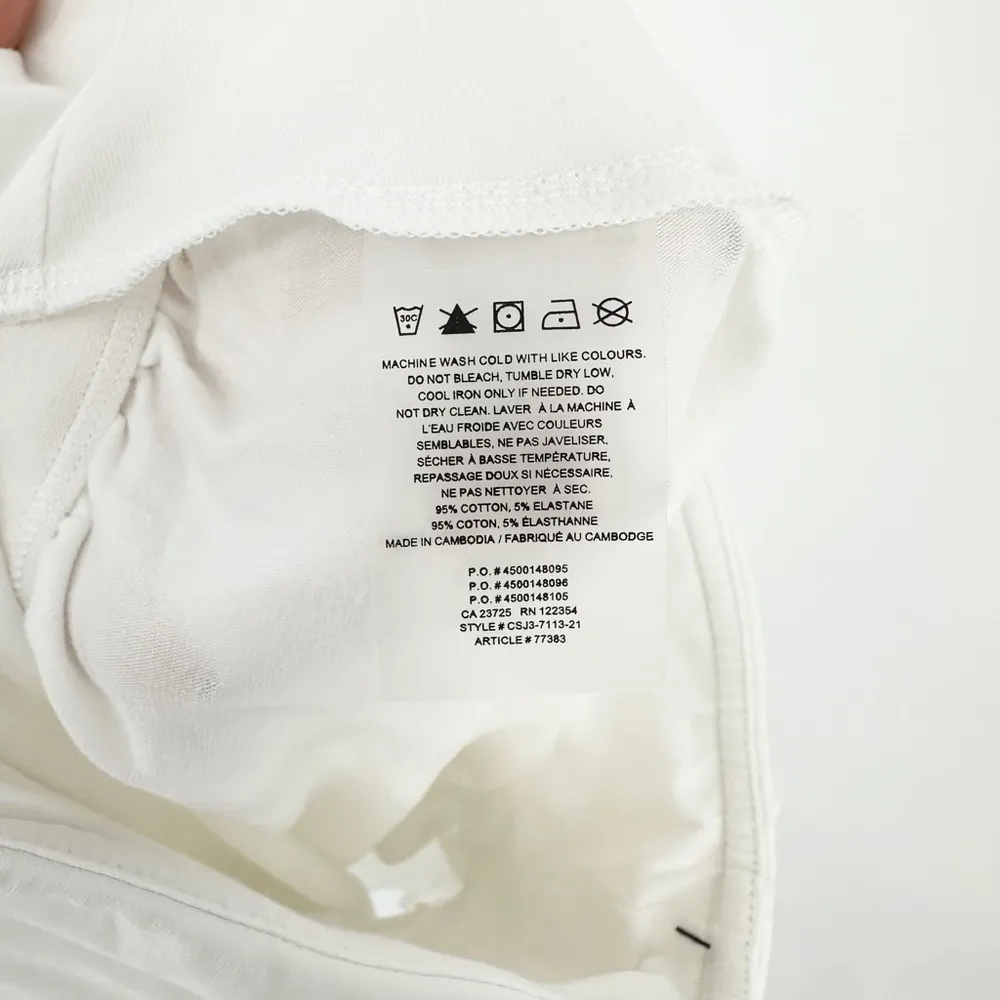 NEW Aritzia TNA Malibu High Rise Ruched Side Mini Skirt in White Women's S - Image 6