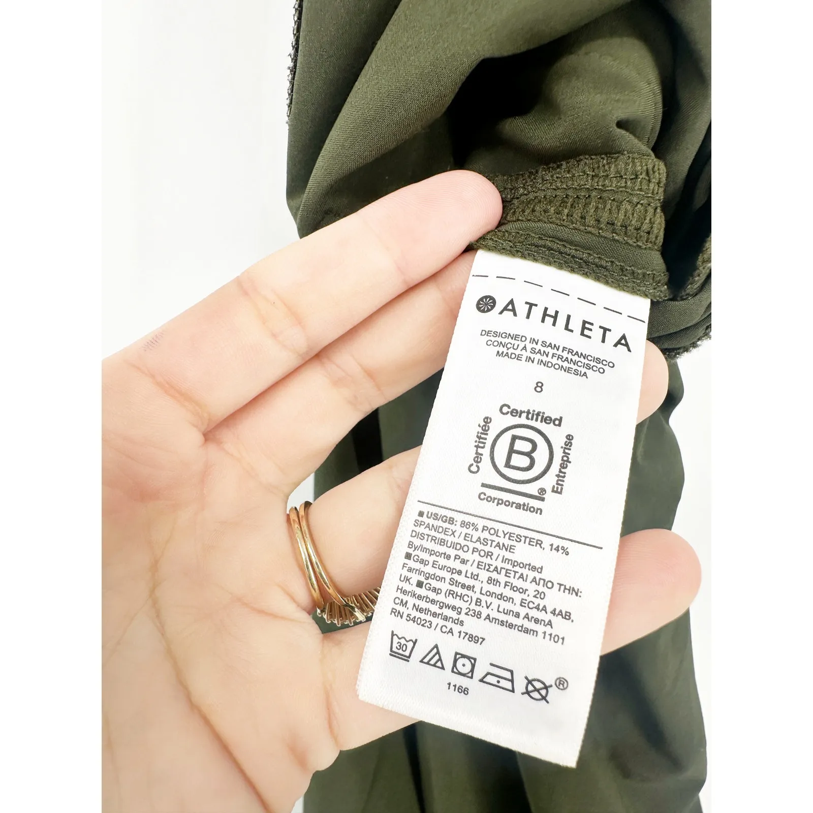 Athleta Brooklyn Heights High Rise Athleisure Jogger Aspen Olive Green Size 8 - Image 5