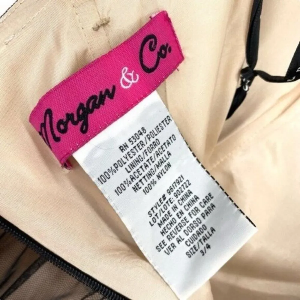 Morgan & Co Vintage Beaded Formal Prom Cocktail Dress Old Hollywood Glam - Image 15