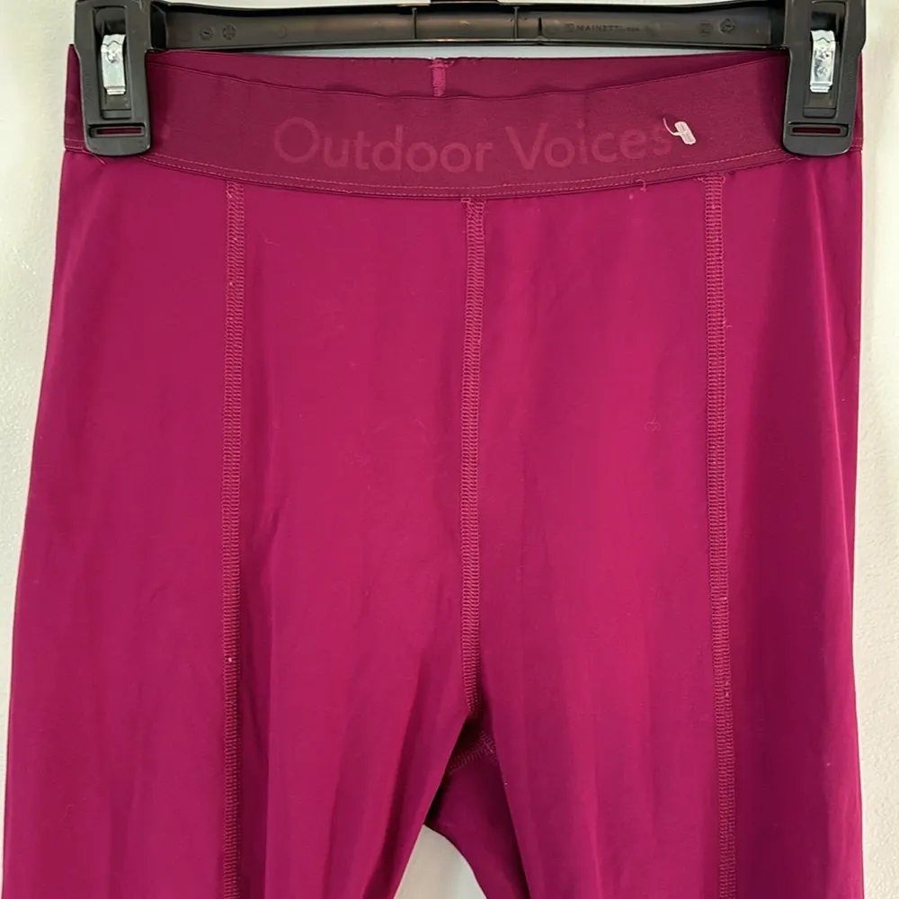 Outdoor Voices SuperForm Bloom 7/8 Legging Size S Grape Jam Athletic Outerwear - Image 4