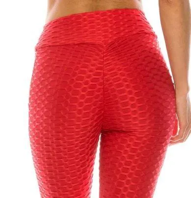 Women's Yoga Workout Leggings Pants Booty Scrunch Butt Ruched Sliming Tights Tik Tok Leggings Size L - Image 6