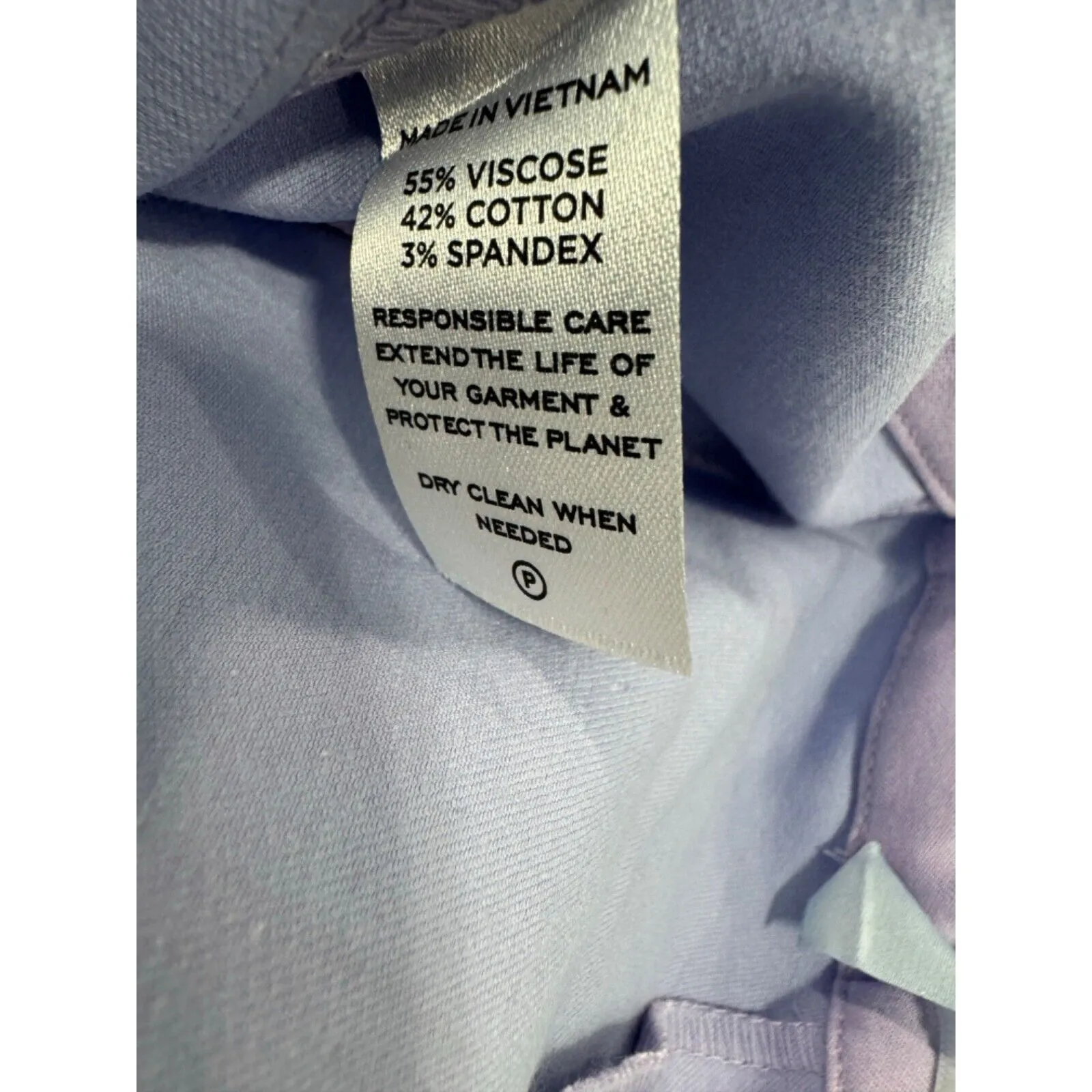 Hill House The Claire Stretch Preppy Quiet Luxury Casual Lavender Pant NWT Small - Image 8