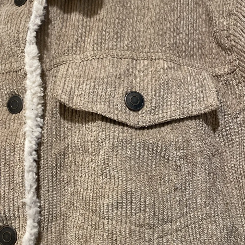 Jade & Ivory Corduroy Tan Crop Jacket Size Medium - Image 3