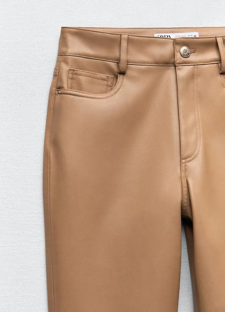 ZARA  Leather Pants - Image 9