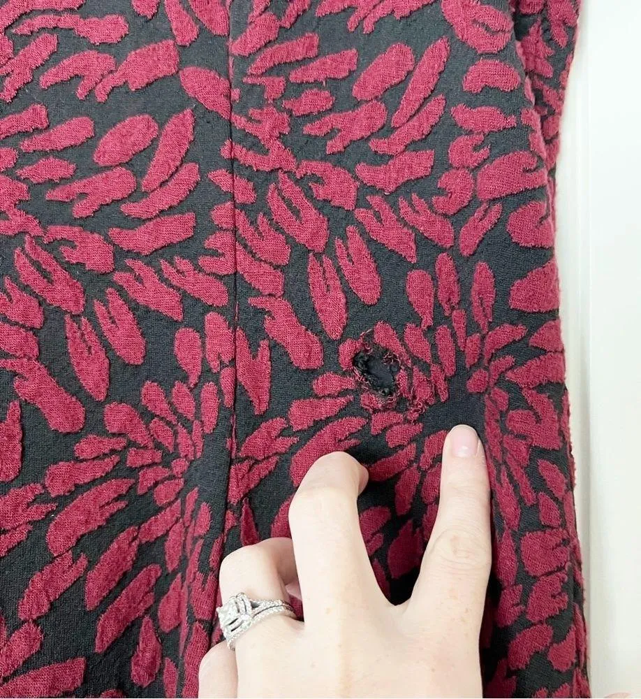 Slate & Willow Merlot Floral Dress - Image 6