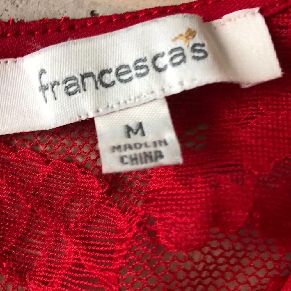 Francesca’s Red Lace Dress - Image 3