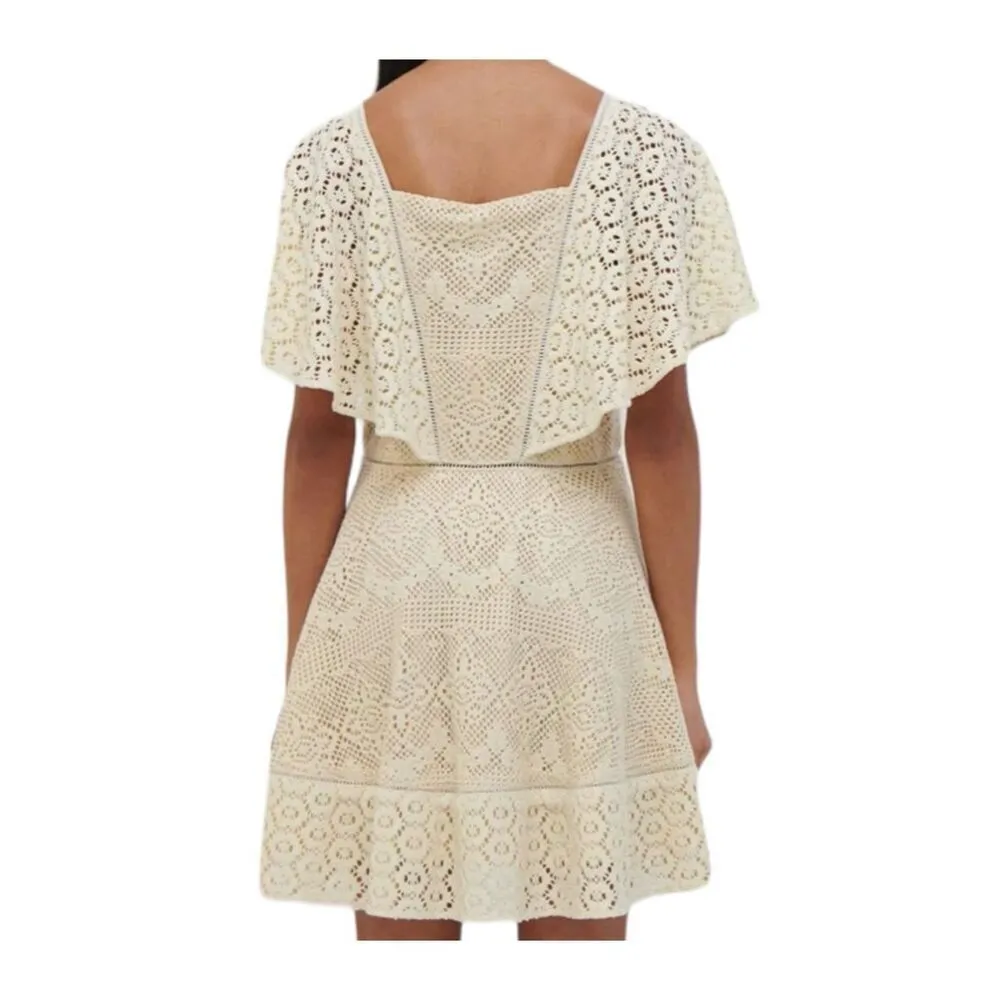 Jonathan Simkhai Avalon Crochet Coverup Dress Size S - Image 2