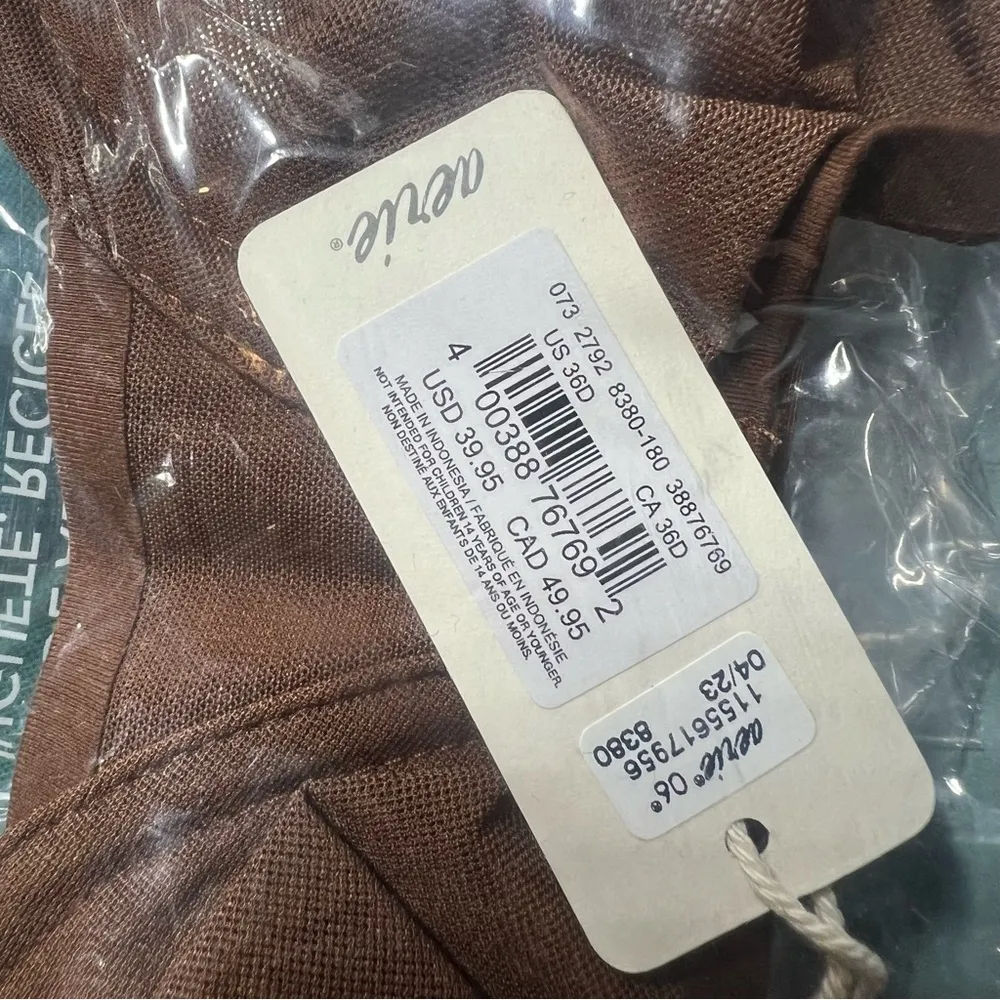 NWT Aerie SMOOTHEZ Mesh Unlined Balconette Bra Underwire Brown Size 36D NEW - Image 7