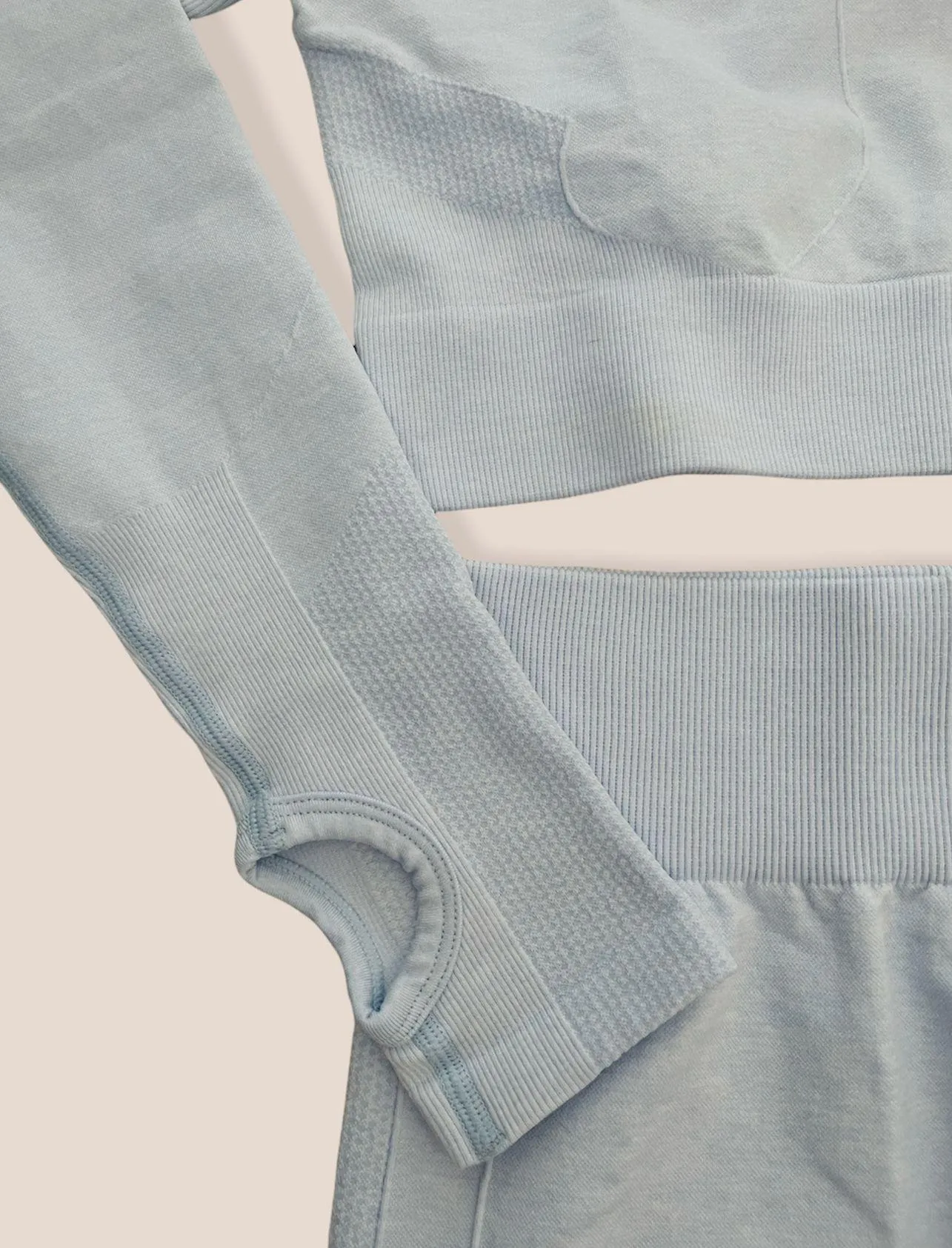 Light Blue Workout Outfit - Image 3