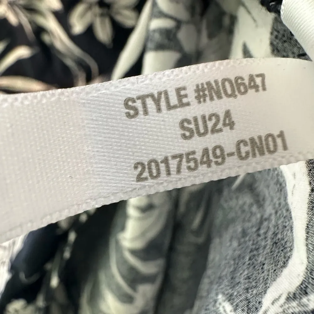 Madewell NEW!! Deep Indigo Print Smocked Halter Midi Dress in Poplin Size 4 - Image 10