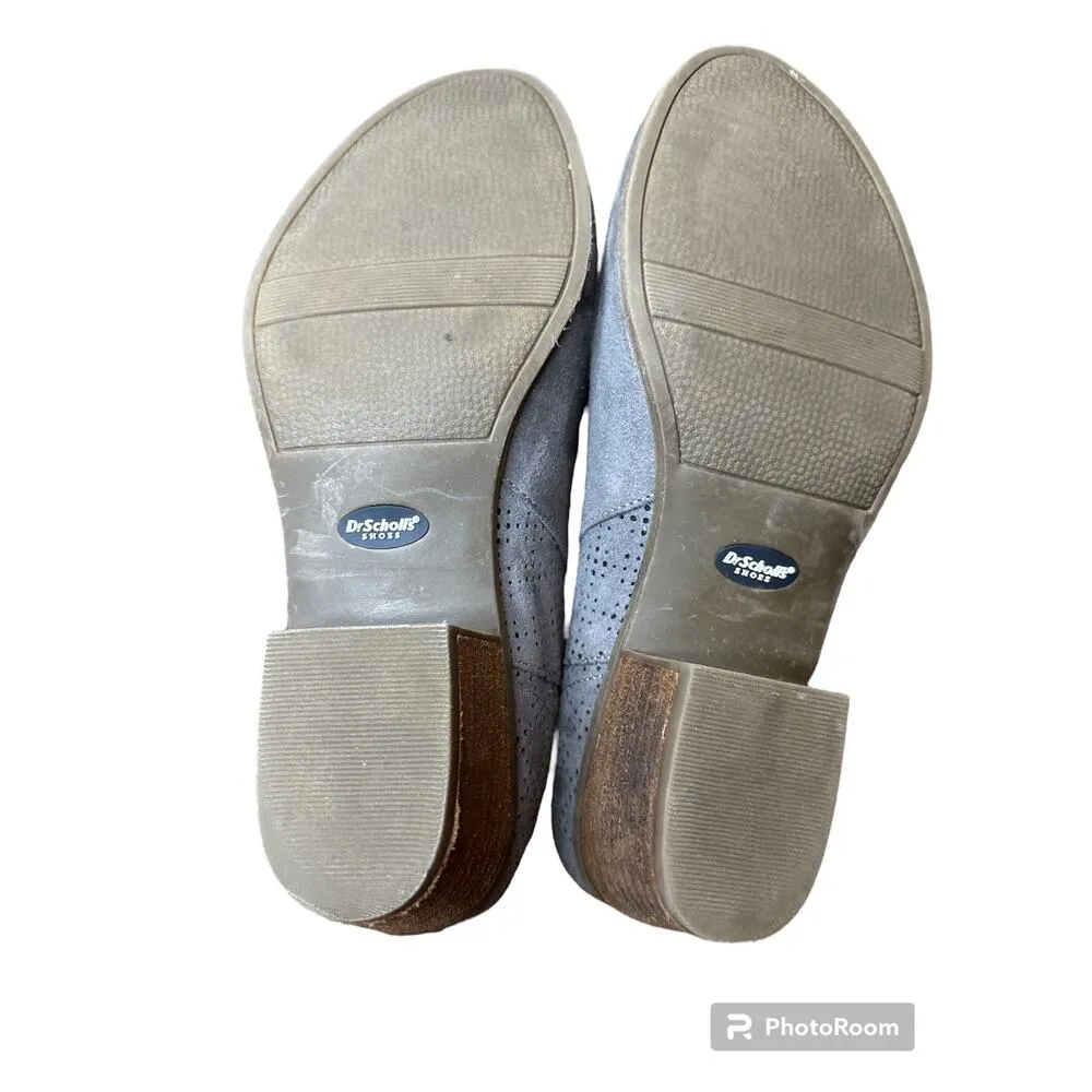 Dr. Scholls Sustainable Comfort Grey Brown Ankle Zip Up Heeled Booties Size 9 Gray - Image 5