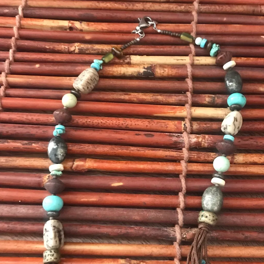 Silpada Leather Cord & Stone Necklace - Image 8