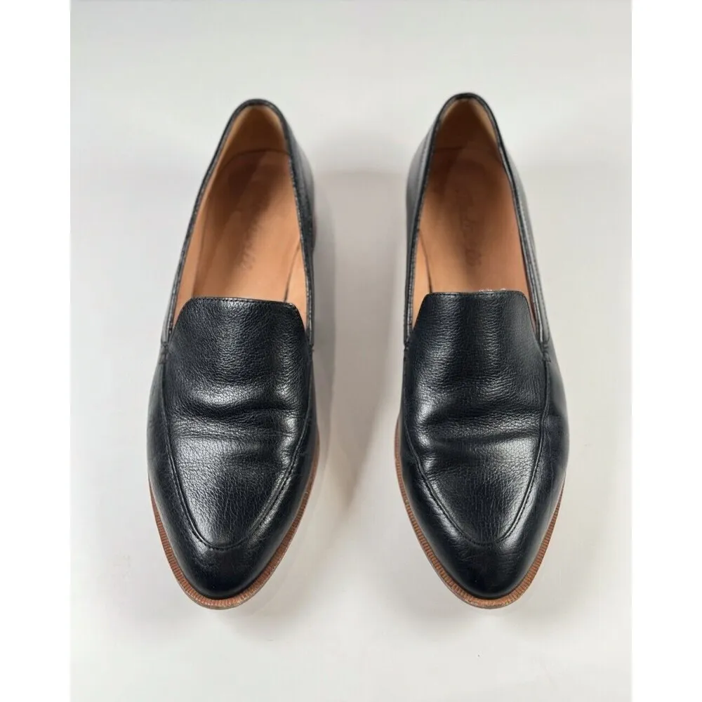 Madewell Womens Shoes Black Leather The Frances Loafer Slip On Office US 7.5 - Image 3