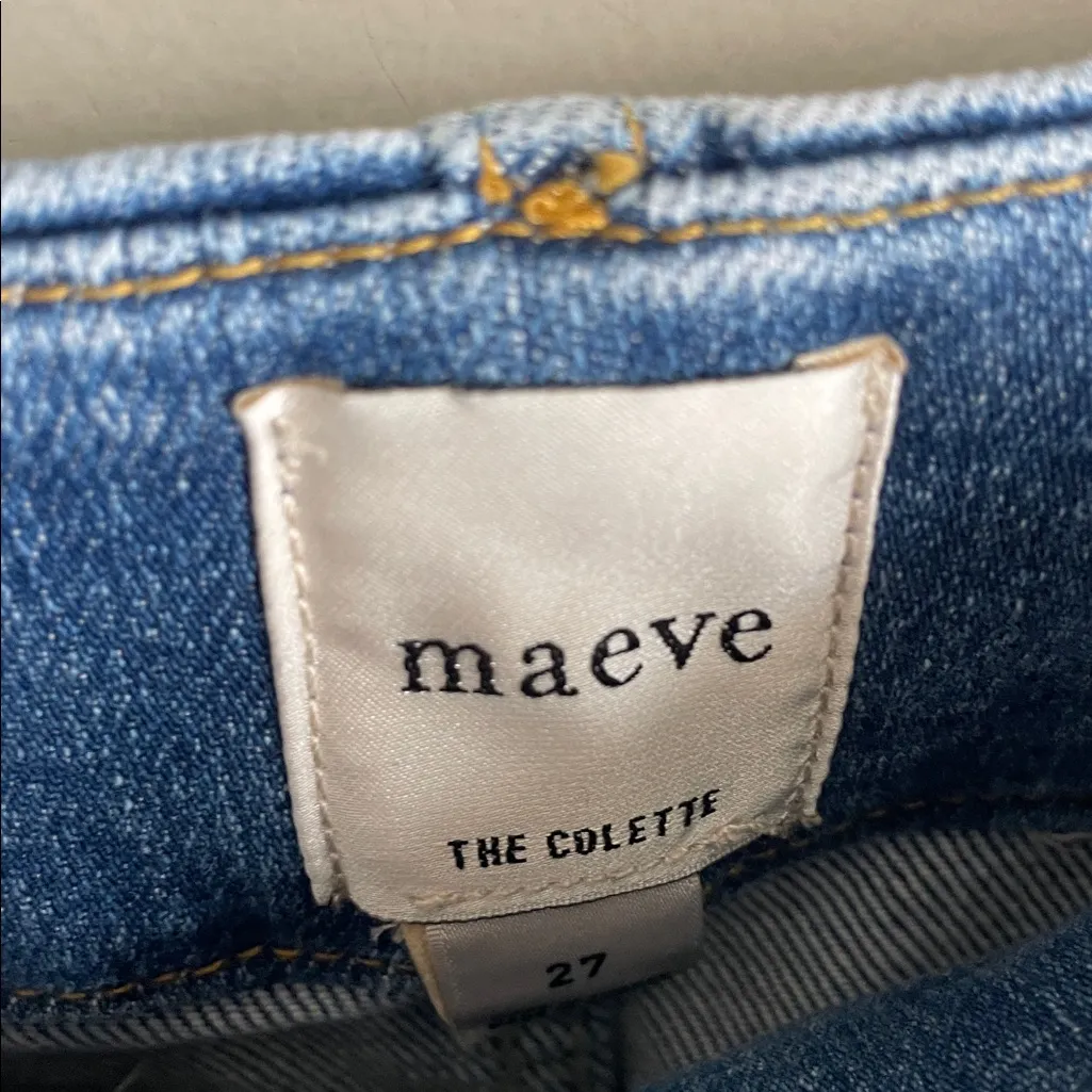 Anthropologie Maeve The Colette Regenerative Cotton Crop Wide-Leg Jeans - Image 8