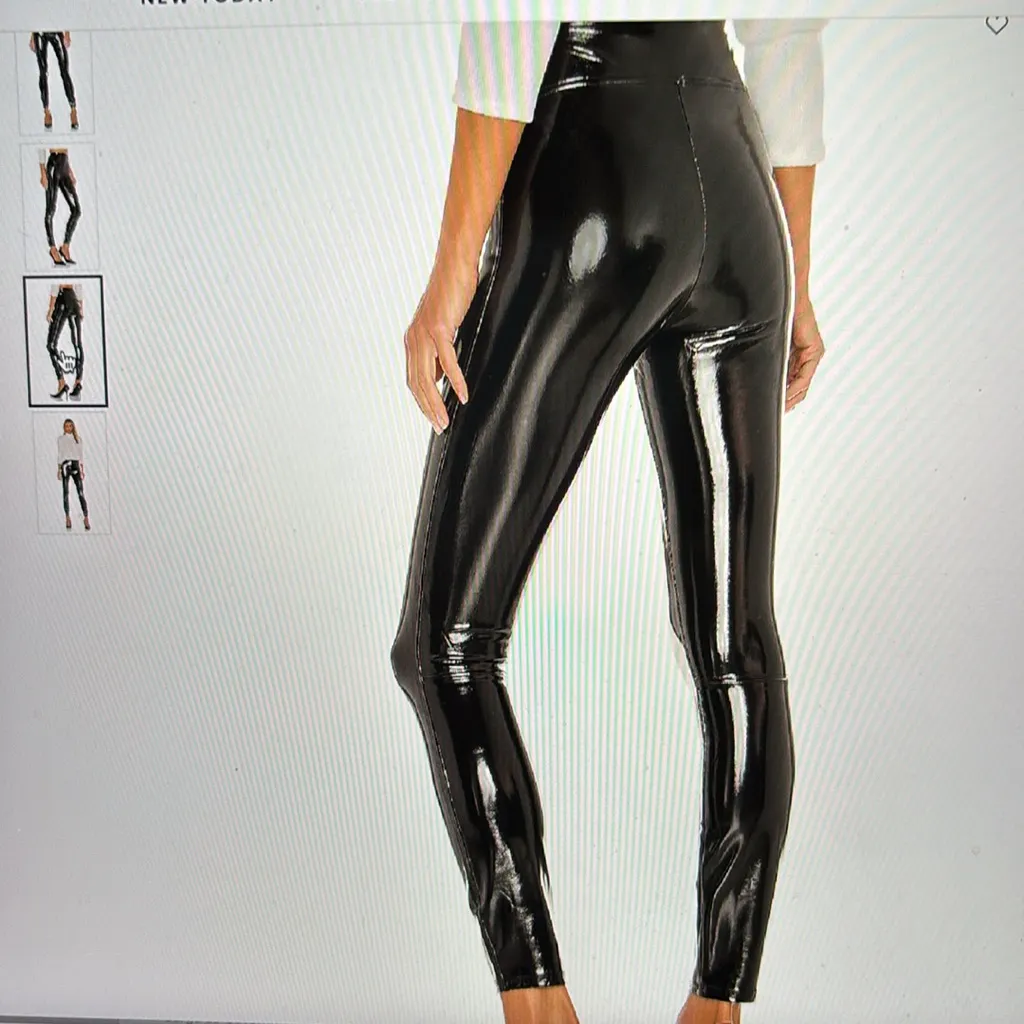 Spanx Faux Patent Leather Legging Black - Image 6