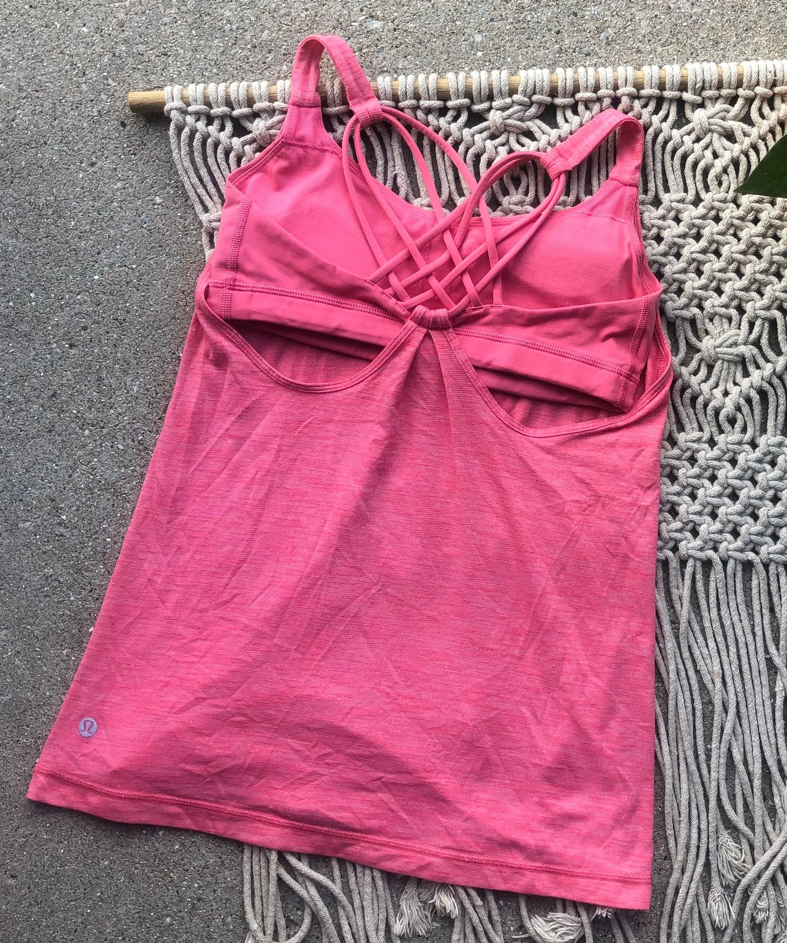Lulu Sunset Salutation Strappy Back Athletic Tank Top Size 4 - Image 5