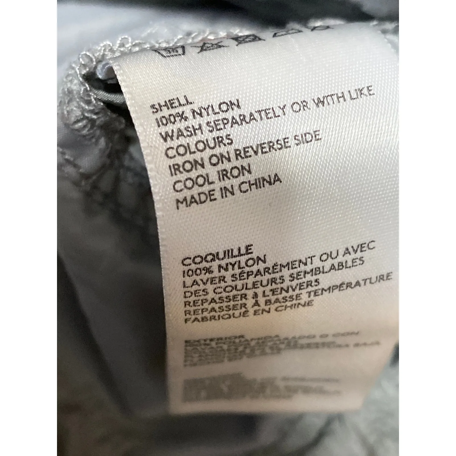 Iets Frans Gray High Rise Straight Leg Windbreaker Baggy Track Trousers Pants S - Image 4