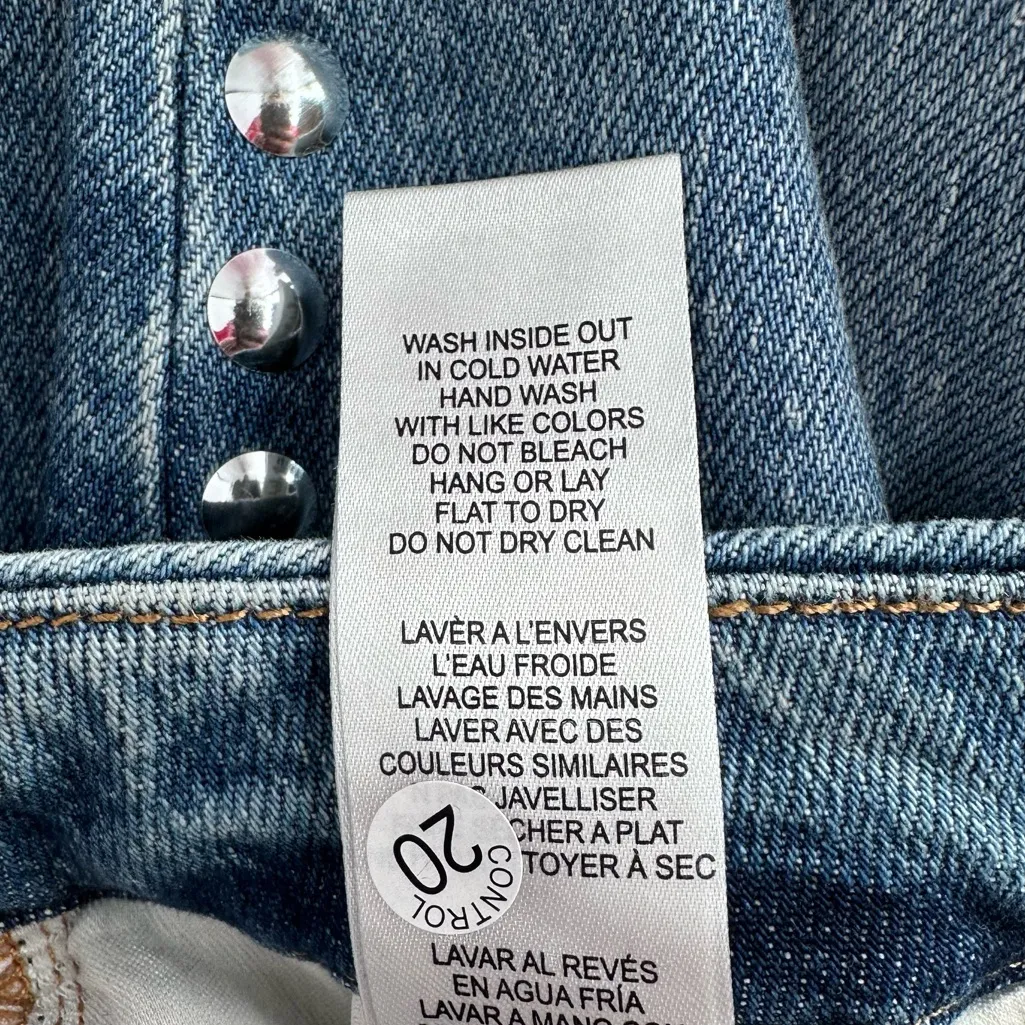 Good American Good Icon Studded Straight Jeans in Indigo895 NWT size 12/31 - Image 15