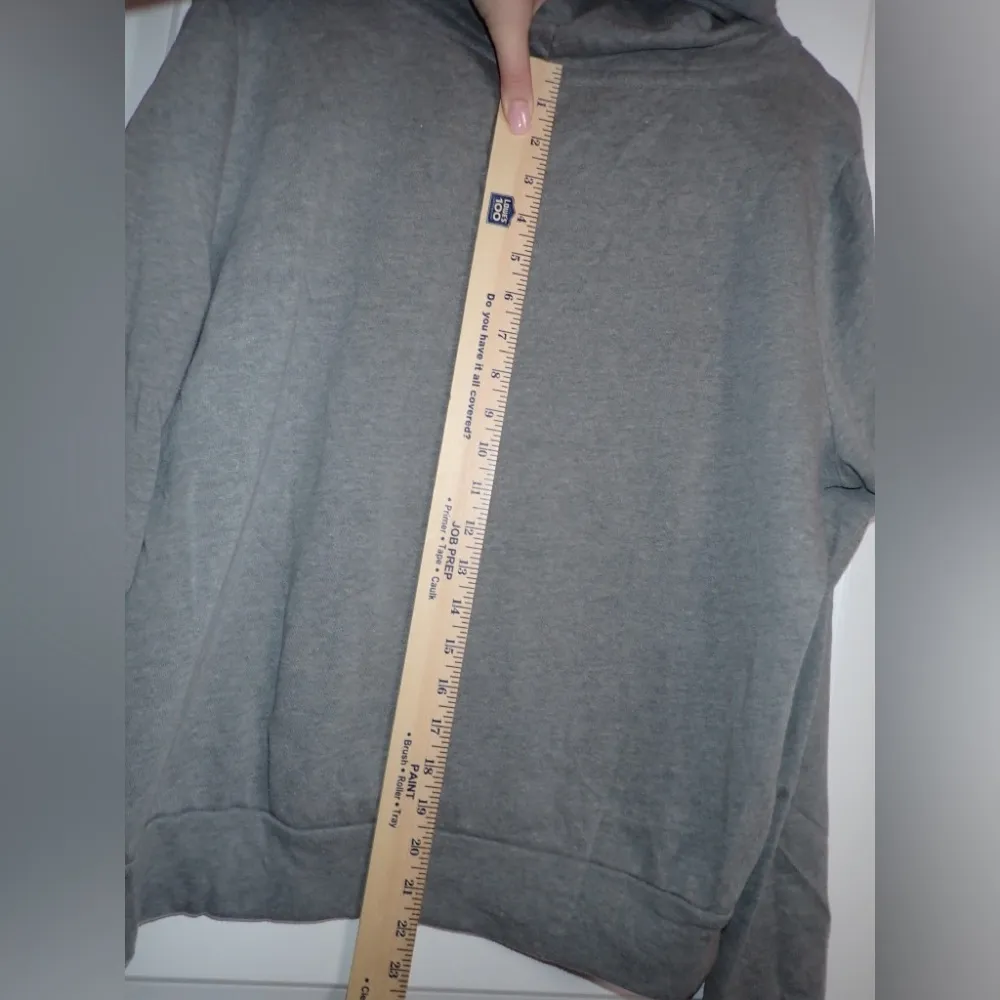 Victoria's Secret PINK Graphic Gray Pullover Hoodie Women's Size L - Image 9